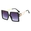 Nuevas gafas de sol de moda europea y americana con montura grande D mismas gafas de sol transfronterizas Montura de red roja para mujer Gafas de sol para hombre