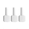 Esmalte branco brilhante à prova de luz frasco vazio 10ml Cola de esmalte vazio vidro sub-frasco com cabeça de pincel