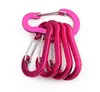 Alambre de acero de aleación de aluminio multicolor n.°. 5 Mosquetones con Forma de Calabaza para Exteriores, Clip para Mochila, Clip para Botella de Agua, Clip de Resorte Plano