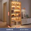 Armário de Armazenamento Multicamadas ao Lado do Rack de TV, Estante de Exibição para Sala de Estar, Estante Estreita para Casa, Armário de Armazenamento para Quarto, Armário de Armazenamento de Chão