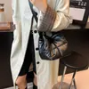 Bolso de mano de algodón acolchado con plumón para mujer, diseño simple a cuadros, algodón espacial, bolso de mano de nicho, ligero, casual, para hombro, cruzado