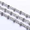 Corrente de broca de soldagem de metal com strass direto da fábrica, corrente de strass costurada à mão, corrente de diamante