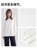 Camiseta de manga larga de algodón puro para mujer, venta directa de fábrica, para primavera y otoño, corte holgado, cuello redondo pequeño, top suave y cómodo, camiseta básica estilo pareja