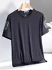 Estilo Nuevo de Verano Transfronterizo Manga Corta para Hombre Estilo Coreano Moderno Sencillo Tops de Media Manga Sueltos Casuales Camisetas de Marca Modernas