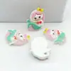 Resina Linda Princesa Color Brillante Sirena diy Funda para Teléfono Accesorios Decorativos para el Cabello Accesorios Tendones de Goma Material de Accesorios