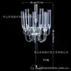 Accesorios para Bodas Transfronterizas, Candeleros Transparentes de Lujo Ligero, Guías de Camino para Bodas, Decoraciones de Mesa, Decoraciones Navideñas para el Hogar, Adornos de Candeleros