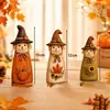 Decoraciones Colgantes Transfronterizas Set de Decoración de Otoño Espantapájaros de Madera Vintage Espantapájaros Retro