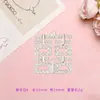 Pingente Dupla Felicidade presente de casamento para noiva decoração de doces pingente acessório para leque DIY pingente único com strass caractere "Felicidade"