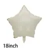 Globo Flotante de Película de Aluminio con Forma de Corazón y Estrella de Cinco Puntas de 18 Pulgadas Decoración para Actividad de Fiesta Festival de Bodas Nochevieja