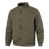 Jaqueta Masculina de Primavera com Gola Alta, Cor Sólida, Reversível, Casaco da Moda Tendência, Cardigan de Ciclismo Retrô Americano Masculino