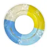 Anillo Inflable Nuevo de Moda para Piscina con Estrellas Brillantes y Flores para Entretenimiento, Flotador Inflable para Padres e Hijos