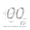 Aros de Oreja de Moda Transfronterizos al por Mayor en Stock para Mujer, Acero de Titanio, Lujo Ligero, Sensación de Alta Gama, Estilo Europeo y Americano, Estilo Ins, No se Desvanecen