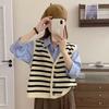 Chaleco de Punto Nuevo Estilo Coreano Otoño e Invierno 2025 Holgado Peso Pesado Calidad Contrarreloj Elegante Estilo Old Money Chaleco Suéter para Mujer