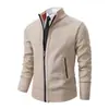 Amazon Otoño e Invierno Suéter Cardigan de Moda con Cuello Alto para Hombre Chaqueta para Hombre Talla Grande Transfronteriza Nuevo Suéter de Punto para Hombre