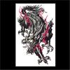 Tatuaje de Flor para Brazo Pegatina Flor Brazo Gran Sabio Flor Cruz de la Muerte Cabeza de Tigre Alas Song Ji Belleza Clásica Rosa