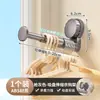 Estante de Almacenamiento para Ropa de Balcón, Tendedero Retráctil Multifuncional Montado en la Pared con Ventosas, Solución de Almacenamiento sin Taladro