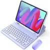 Funda Protectora Adecuada para Tableta iPad Pro M654 Teclado Bluetooth Inalámbrico Magnético Funda de Cuero Air110ª con Ranura para Lápiz