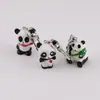 Llavero de Panda Estilo Chino de Resina Artificial Llavero de Bolsa Hecho a Mano DIY Colgante Material para Joyería Accesorios
