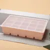 Rejilla de silicona para hielo de 15 compartimentos transfronteriza Molde de cubitos de hielo rojo se puede personalizar rejilla de hielo de cocina fácil de desprender en la rejilla de hielo