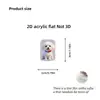 Protector de cable de datos de perrito blanco lindo 2D, duradero y diseñado para prevenir roturas, compatible con Type-C/Lightning