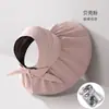 Sombrero de Sol de Vinilo Nuevo Estilo Verano con Parte Superior Vacía para Mujer con Cubierta Facial Anti-UV Ala Ancha Estilo Pescador Sol con Lazo