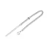 Pulsera de Acero Inoxidable Que No Se Desvanece, Cadena Cubana, Estilo Hip-Hop, Simple, Versátil, Joyería de Cadena de Acero de Titanio de Alta Gama para Hombres y Mujeres