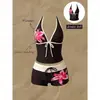 Traje de baño de dos piezas para mujer, estilo bikini, con lunares multicolores y amarre, sexy, de venta caliente en Europa y América, transfronterizo, 2027