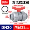 Válvula de Bola con Unión Rongsheng CPVC Caucho Fluorado Válvula de Doble Unión para Tubería de PVC Válvula de Doble Unión de Plástico Válvula de Agua de Doble Unión Rosca Interna Tubería de Agua