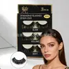 Cílios 3D Europeus e Americanos, 5 Pares em um Pacote, Naturais e Realistas, Fibra Sintética Tridimensional, Haste Preta Completa, Cílios Postiços, Fornecimento de Fábrica Atacado