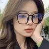 Nuevo Estilo Coreano Anti-Luz Azul Espejo Plano Unisex Montura Cuadrada Marco de Gafas de Moda Ultraligero Celebridad de Internet Montura para Gafas de Miopía