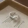 Anéis Geométricos de Metal com Zircônia Estilo Ins da Moda, Únicos e de Alto Padrão, Anéis Empilháveis Versáteis, Anéis para Dedo Indicador para Mulheres