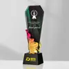 Medalla Trofeo de Cristal de Resina Pulgar Creativo Grabado Competencia de Empresa Sistema de Premios de Danza Metal al por Mayor