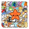 50 adesivos criativos de animais de desenho animado para malas, tendência personalizada para decoração de laptop, adesivos de batata pequena