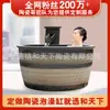Bañera de cerámica estilo japonés, fabricante directo de Jingdezhen, bañera de aguas termales grande para spas y casas de huéspedes, admite personalización