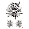 Pegatinas de tatuaje de Halloween serie de terror pegatinas de tatuaje pequeñas flores brazo pegatinas de tatuaje impermeables pegatinas de tatuaje de cicatriz pegatinas para la cara