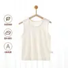 Camiseta sin mangas fina de modal para niños y niñas, Camiseta interior para niños pequeños con diseño sin costuras