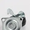 Rueda giratoria metálica de 1.5 pulgadas, rueda móvil de freno lateral plano, pequeño esterilizador, rueda universal, rueda giratoria de freno lateral con freno