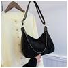 Bolso de Mujer de Color Sólido, Elegante y a la Moda, de Gran Capacidad, 2025 Nuevo, Textura Simple, Elegante, Tote para Viajar, Bandolera de Hombro