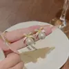 Pendientes de Moda de Aguja de Plata 925 con Cubos de Perla de Venta Caliente Pendientes Dulces de Nicho de Gama Alta Pendientes de Diseño Exquisito
