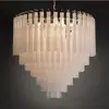 Lustre para Sala de Estar Francesa, Luxo Leve Romântico, Lâmpada de Cristal para Sala de Jantar de Vila Medieval, Vidro Retrô, Lâmpada Simples Moderna para Quarto