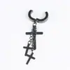 Brincos de Metal para Orelha Atacado Design Vazado Feminino Pendurado Aço Inoxidável Galvanoplastia a Vácuo Personalizável