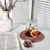 Copo de Vidro de Alta Transparência Jindalai Copo Simples para Água Doméstico Copo para Suco Café Copo Multifuncional Estilo ins Copo de Luxo Leve
