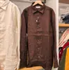 Camisas de Linho Francês Masculinas e Femininas/Camisas de Manga Longa, Linho 26 Primavera/Verão Tops Leves 482437/485656