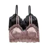 Sujetador Push-Up de Seda para Busto Pequeño, Lencería de Seda Delgada y Sexy Estilo Francés, Verano Espalda Hermosa, Sujetador Ligero de Doble Tirante