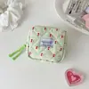 Bolsa de Almacenamiento Acolchada Hisocute, Estuche Floral Femenino, Neceser, Bolsa Cuadrada Pequeña, Esencial para la Escuela, Directo del Fabricante