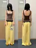Top de Mujer Y2K Chica Atrevida Multicolor Bloques de Color Adelgazante Calle INS Retro Europeo y Americano Streetwear Versátil Sentido del Diseño Nuevo