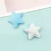 Estrella de cinco puntas de felpa de un lado de 5.5cm accesorios peinado diy material hecho a mano agujero zapatos decoración con materias primas al por mayor