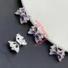 Pulsera de Cristal Hecha a Mano con Lazo de Diamantes Completos y Múltiples Agujeros que Conserva el Color Accesorios de Joyería DIY Cuentas