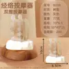 Peine Masajeador de Seis Garras, Peine para Meridianos de la Cabeza, Herramienta de Terapia Capilar para Conservar la Salud, Peine Masajeador de Astas para Raspar y Desobstruir la Piel de Sándalo Natural