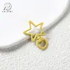 Spray pendente estrela de cinco pontas fivela de mola liga de cor tinta chaveiro fivela de lagosta pingente de bolsa diy materiais de joalheria